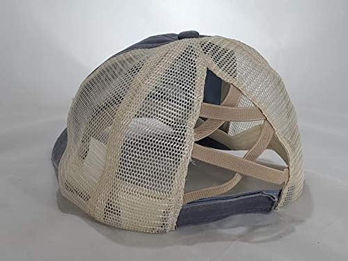 Follow Your Arrow Women's Ponytail Baseball Style Hat Gray