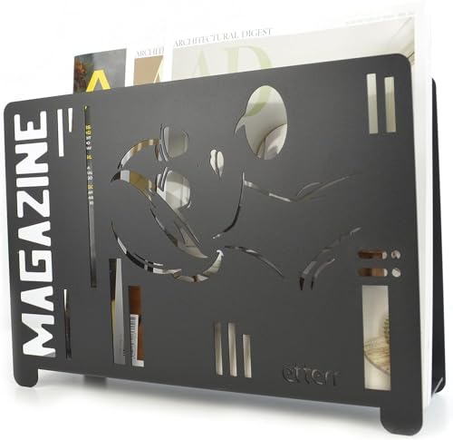 etterr | Zeitschriftenständer | 100% Stahl | Zeitungsständer Modern |...
