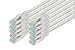 Produktbild DIGITUS LAN Kabel Cat 8-1m - 10 Stück - RJ45 Netzwerkkabel - S/FTP Geschirmt - Abwärtskopatibel zu Cat-6A - Grau