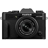 FUJIFILM X-T30 III Mirrorless Camera with 13-33mm f/3.5-6.3 Lens (Black) Bundle with 32GB Memory Card, UV Filter, Micro HDMI Cable, Dust Blower, Cleaning Kit, Extra Battery, Charger & Camera Bag