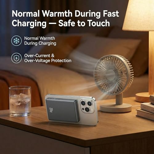 Image of for Magsafe Battery Pack, 10000mAh Slim Wireless Magnetic Power Bank with USB C Charging, Travel Essential for Magsafe Portable Charger Compatible with iPhone 17 /16 /15 /14 /13 /12 Serie