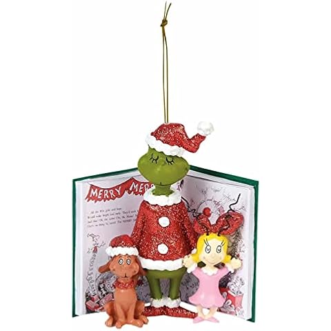 LOVOICE Grinchs Christmas Tree Pendant,Green Elf Acrylic Hanging Ornament,Creative Doll Pendant For Christmas Decorations And Gifts Cover