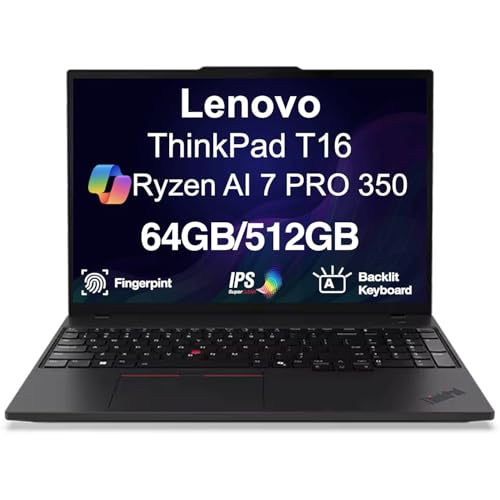 Image of Lenovo ThinkPad T16 Gen 4 Copilot+ Business Laptop 16 inch FHD+ IPS Display