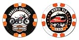 Harley-Davidson Vintage Series 7-1933 Model VLD Collectible Poker Chips