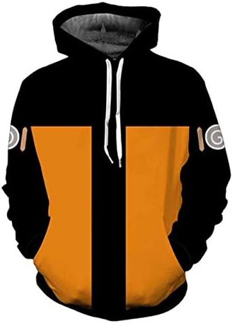 Other Unisex Adult Orange Anime Naruto 3D Digital Print Hoodie Sweatshirt:  Buy Online at Best Price in UAE - Amazon.ae