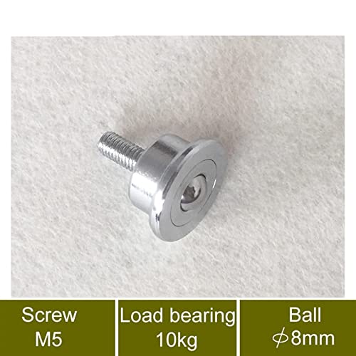 Ruedas de bolas de SP8-FL miniaturas con tornillo M5 rodamiento de 10kg para muebles pack de 2 2