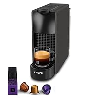 KRUPS Essenza Mini Macchina da caffè a capsule Matte Black Anthracite, caffè espresso e lungo, macchina ultracompatta, funzionale, alte prestazioni, risparmio energetico, XN110NF0