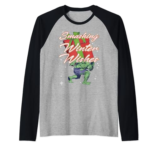 T-shirt de Noël Marvel Hulk raglan le cadeau idéal pour geek