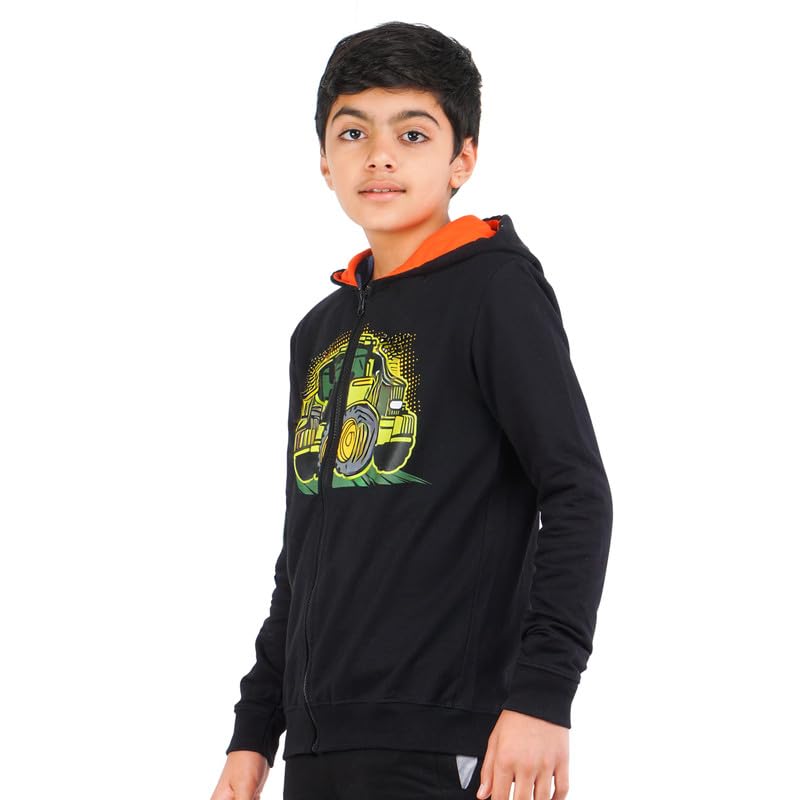 Image of Real Basics Boys Cotton Hooded Sweatshirt(Pack of 1)