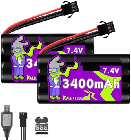 Zeee 2S Lipo Batterie 1500mAh 7,4V 60C 2S Batterie RC avec connecteur T