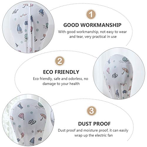 NICEXMAS Ventilador Redondo de PÃ© Tampa Ã  Prova de Poeira Ventilador ElÃ©trico Protetor de Poeira