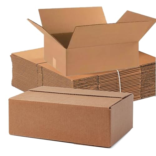 12x12x6 Moving & Shipping Boxes, Extra Strength, Heavy-Duty Corrugated Cardboard Boxes for Packing, Storage, Shipping (5)