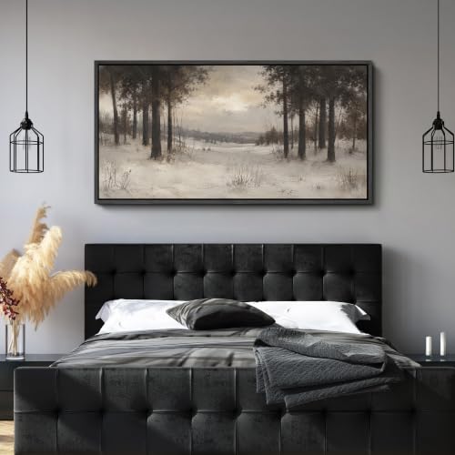 Image of MUDECOR Extra Large Framed Canvas Print Wall Art Pine Art for Living Room