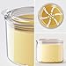 Denture Case, Denture Bath Cup, Denture Container Cups for Soaking Dentures, Retainers, Mouth Guard Storage Case, Denture Cleaning Holder Box - Yellow