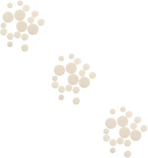 VICASKY 51 Pcs Clarinet Sound Hole Pad E Flat Clarinet Pad Clarinet Cushions Sound Hole Gasket Clarinet Replacement Pad Clarinet Key Cushion Casings Keyboard Musical Instrument White