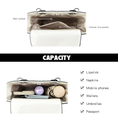 MYHOZEE Small Tote Bag for Women - Snake Printed Crossbody Purses Leather Top Handle Satchel Ladies Shoulder Bag Handbags4