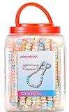 Cartwheel Confections 36 Individually Wrapped Candy Necklaces, Candy Necklace Choker, Retro Candy...