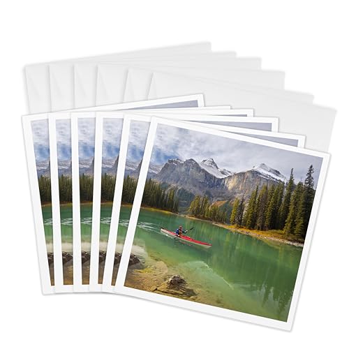 3dRose Greeting Cards - Alberta, Jasper National Park,