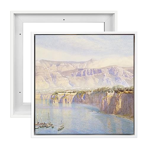 Image of Canvas Frame,10x10 Square Floating Painting Frames,0.9 inch Deep,White