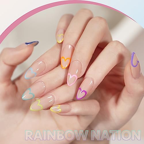 GAOY Rainbow Gel Polish Nail Art Liner Set #TOP22
