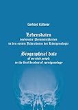 Lebensdaten verdienter Persönlichkeiten in den ersten Jahrzehnten der Röntgenologie