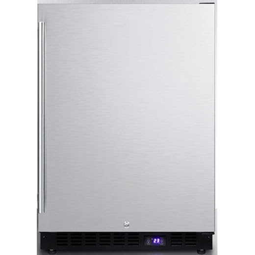 Summit SCFF53BSS Under Counter Upright Freezer, Stainless-Steel