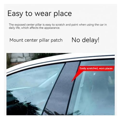 Garniture pilier voiture anti-rayures pour restaurer la Mitsubishi Lancer - 4