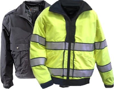 Gerber Outerwear Thriller SX Reversible with Soft Shell Liner Jacket, Black - Lime, LR 71DX3/L