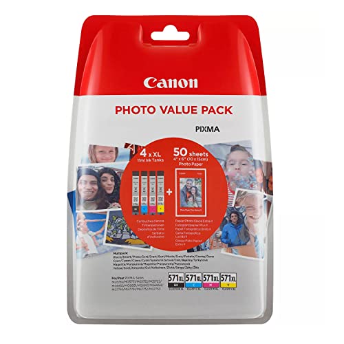 Ink Jungle Set of 6 PGI570XL Black CLI571XL Black Cyan Magenta Yellow Grey Ink Cartridge Pack For Canon PIXMA MG7750 MG7751 MG7752 MG7753 TS9050 TS8050 TS8051 TS8052 TS8053 Printers Wildflower Pack - Image 2