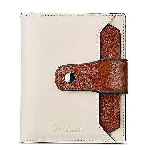 Bostanten Genuine Leather Backpack Purse And Women Leather Wallet Rfid Blocking Small Bifold Zipper Pocket Wallet #TOP5