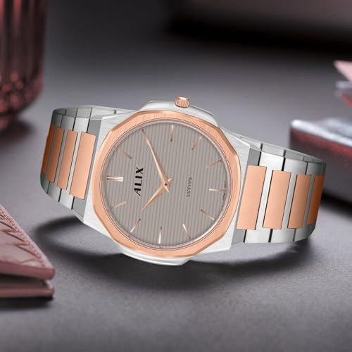 Image of ALIX AL2913 Men's Waterproof Multifunctional Stainless Steel Strap Quartz Analog Watch