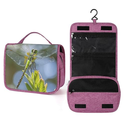Trousse de toilette étanche libellule idéale en voyage pour organiser vos cosmétiques