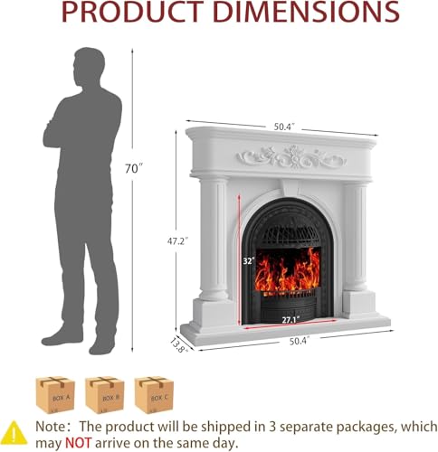 Electric Fireplace Side View