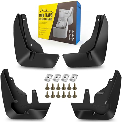 Image of Mud Flaps Fit for 2021-2023 Chevy Suburban /Tahoe (Not Fits Submodel Z71 ; Not Fits Power Running Boards), Dedicated Mudguard for Four Seasons Universal Protection, Front and Rear