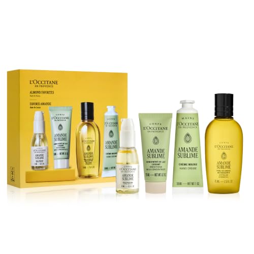L'OCCITANE Almond Favorites Gift Set, Travel Size Skincare Essentials