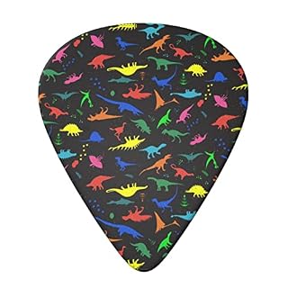 Cute Dinosa Lot de 6 médiators pour guitare acoustique, guitare électrique, basse, ukulélé – fins, moyens et épais. - Les Beatles, Paul McCartney, John Lennon, RIngo Starr, George Harrison Cute Dinosa Lot de 6 médiators pour guitare acoustique, guitare électrique, basse, ukulélé – fins, moyens et épais. – Image 3