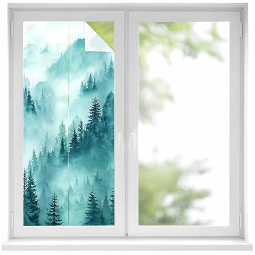 Vinilo decorativo ventana privacidad 19.6x39.3 pulg Teal miniatura 1