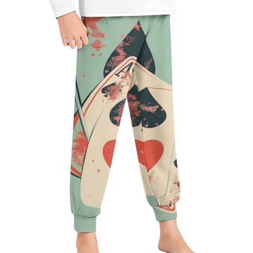 Playing Cards Signs CasinoChildren's Home Pajamas, Simple And Versatile, Suitable for Daily Wear160CM