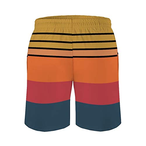 Guoxian Funny Men's Swim Trunks Swimwear Beach Shorts with Pockets Bathing Suits for Men3