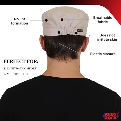 Image of NEON ROCK Men Women Stylish Dori Cap Stylish Premium Cotton Hat Cap for Summer, Winter, Spring, Autumn and All Activities, Freesize Pack of 1