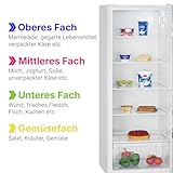 Bomann VS 7316.1 Vollraumkühlschrank / LED-Beleuchtung / wechselbarer Türanschlag / Nutzinhalt: 242 Liter / weiß - 7