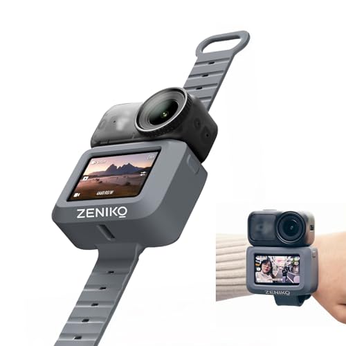 ZENIKO Osmo Nano Wrist Strap Wristband Hand Strap Case for DJI Osmo Nano Accessories, Multifunctional Vision Dock Strap, Length Adjustable for Biking Running Vlogging (Gray)