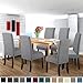 NORTHERN BROTHERS Chair Covers for Dining Room 8 Pack Chair Slipcovers Stretch Chair Covers Protector Cover for Hotel, Dining Room, Banquet (Light Grey)