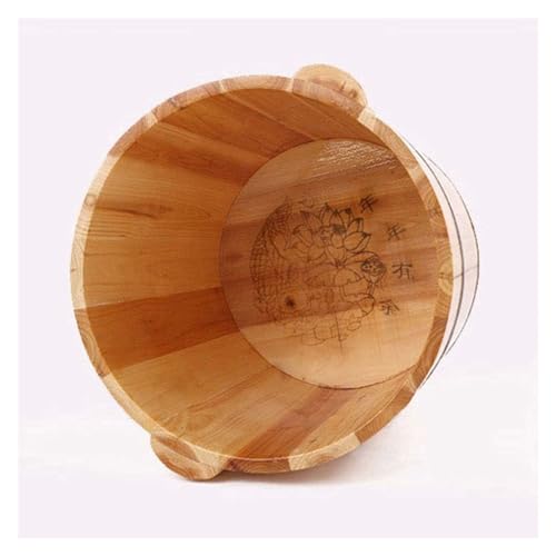 Tina para pies de madera maciza para spa y masaje miniatura 3