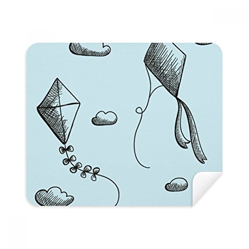 Chiffon écran de nettoyage pour téléphone en suède anti-traces 2Pcs