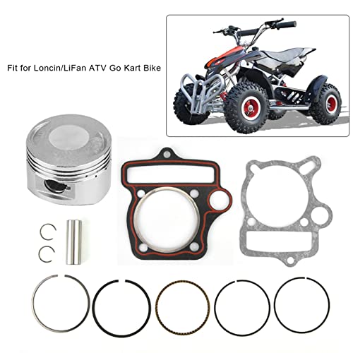 Peças de Motor, Peças de Motor de 125cc 54mm Conjunto de Pistão Anéis Juntas Apto para LiFan ATV Go