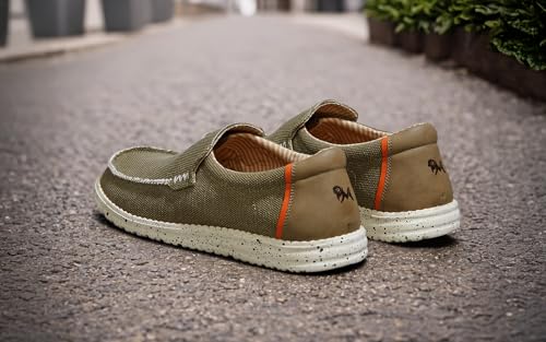 Image of Neeman's Canvas Wanderers Slip Ons for Men | Boat Shoes | Comfortable, Flexible & Breathable