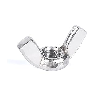 Hooshing 20PCS 3/8"-16 Wing Nuts,304 Stainless Steel Wing Nuts Fasteners Parts Butterfly Nut