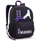 Mochila Costas Infantil Escolar com Cadarço Wandinha MAOZINHA