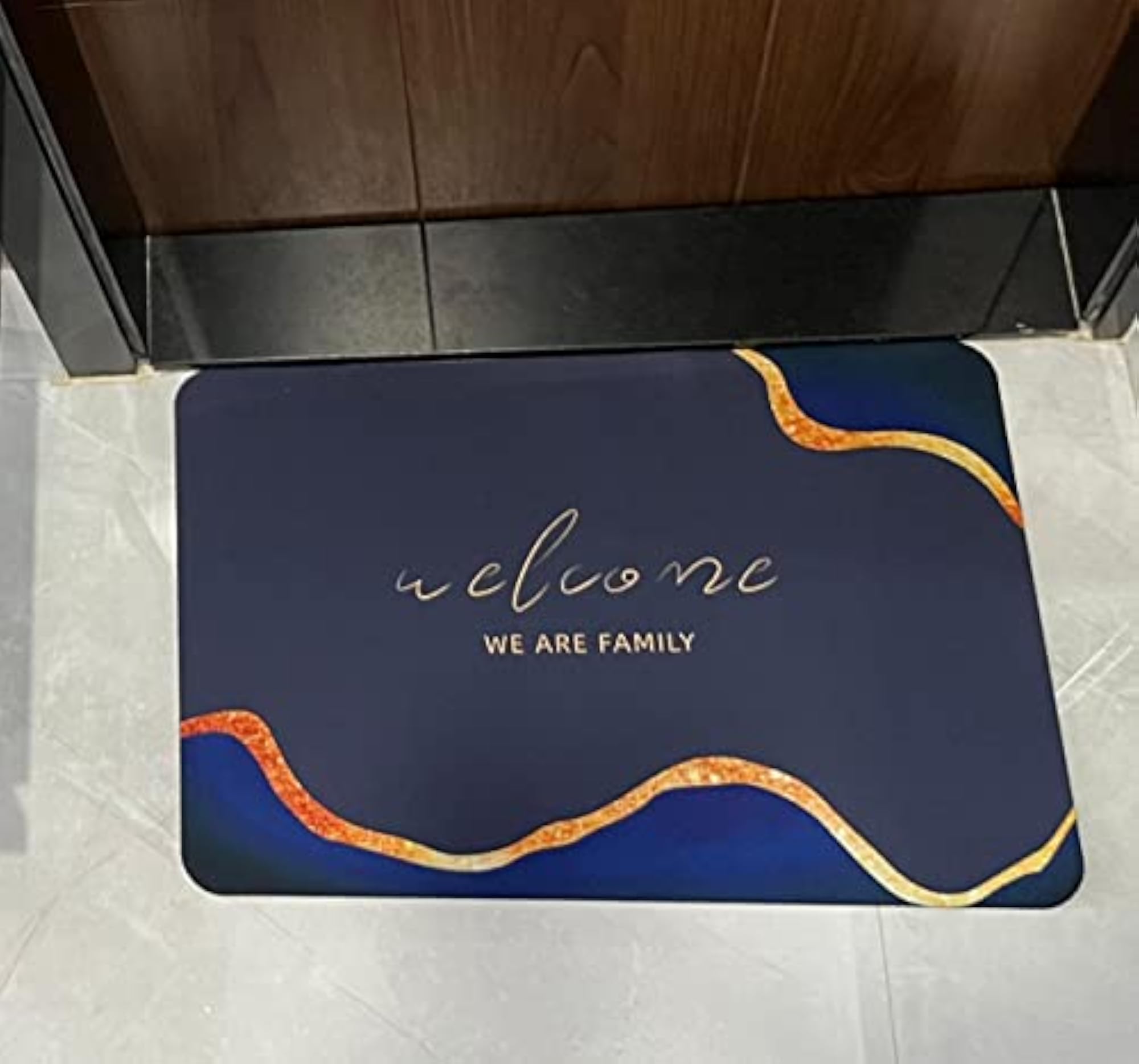 Large Anti-Slip Bathroom Door Mat, Quick Drying Washable Rug